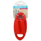 Wholesale - 7.68"X2.95" RED TPR FOOTBALL DOG TOY C/P 32, UPC: 191205401263
